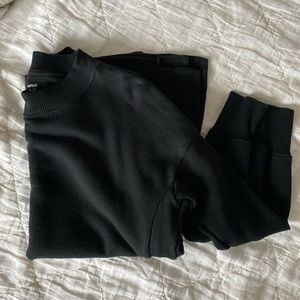 Aerie black oversized sweatshirt small